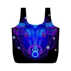 Sign Taurus Zodiac Full Print Recycle Bags (m)  by Mariart