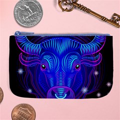 Sign Taurus Zodiac Large Coin Purse by Mariart