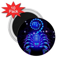 Sign Scorpio Zodiac 2 25  Magnets (10 Pack)  by Mariart