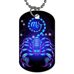 Sign Scorpio Zodiac Dog Tag (one Side) by Mariart