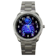 Sign Scorpio Zodiac Sport Metal Watch by Mariart