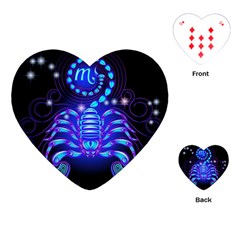 Sign Scorpio Zodiac Playing Cards (heart)  by Mariart