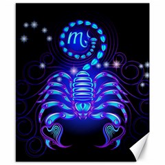 Sign Scorpio Zodiac Canvas 8  X 10  by Mariart