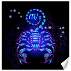 Sign Scorpio Zodiac Canvas 16  X 16  