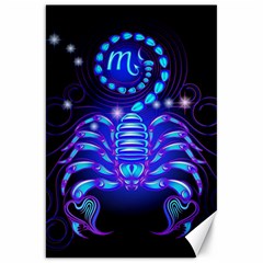 Sign Scorpio Zodiac Canvas 20  X 30   by Mariart