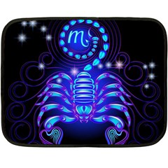 Sign Scorpio Zodiac Fleece Blanket (mini) by Mariart