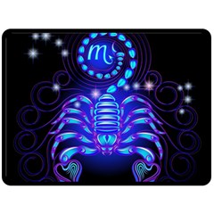 Sign Scorpio Zodiac Fleece Blanket (large)  by Mariart