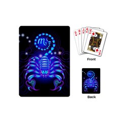 Sign Scorpio Zodiac Playing Cards (mini)  by Mariart