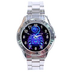 Sign Scorpio Zodiac Stainless Steel Analogue Watch by Mariart