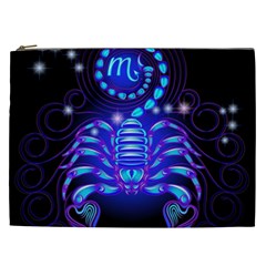 Sign Scorpio Zodiac Cosmetic Bag (xxl)  by Mariart