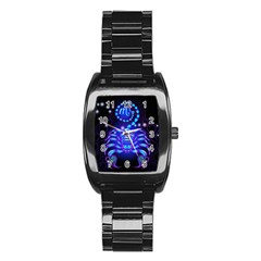 Sign Scorpio Zodiac Stainless Steel Barrel Watch by Mariart