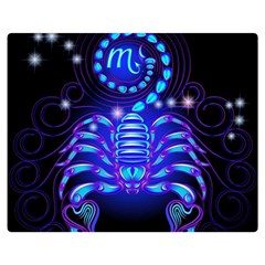 Sign Scorpio Zodiac Double Sided Flano Blanket (medium)  by Mariart