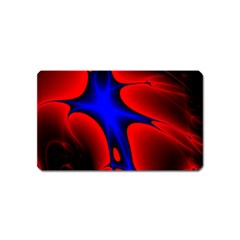 Space Red Blue Black Line Light Magnet (name Card) by Mariart