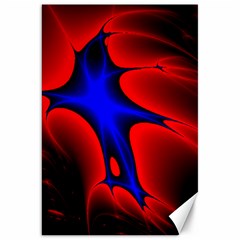 Space Red Blue Black Line Light Canvas 20  X 30  