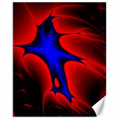 Space Red Blue Black Line Light Canvas 11  X 14   by Mariart