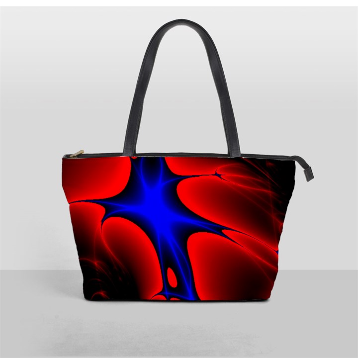 Space Red Blue Black Line Light Shoulder Handbags