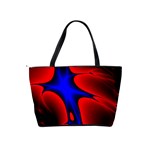 Space Red Blue Black Line Light Shoulder Handbags Back