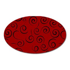 Pattern Oval Magnet by ValentinaDesign