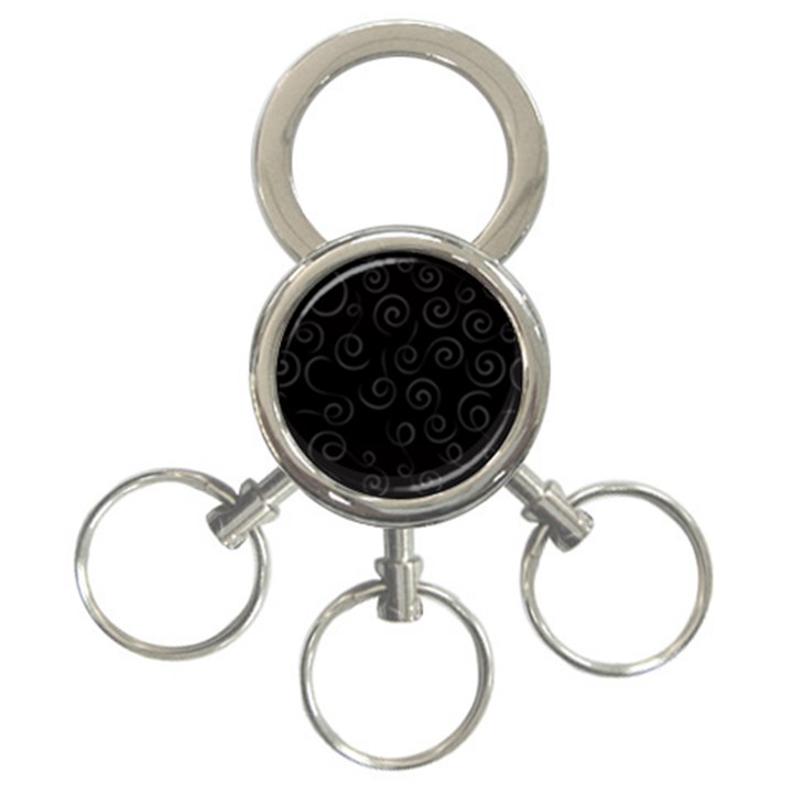 Pattern 3-Ring Key Chains