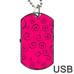 Pattern Dog Tag Usb Flash (one Side) by ValentinaDesign