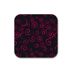 Pattern Rubber Coaster (square)  by ValentinaDesign