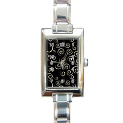 Pattern Rectangle Italian Charm Watch