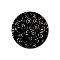 Pattern Rubber Round Coaster (4 pack) 