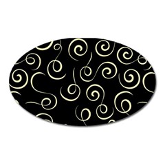 Pattern Oval Magnet