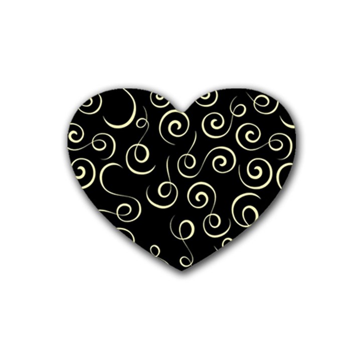 Pattern Rubber Coaster (Heart) 