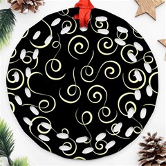 Pattern Round Filigree Ornament (Two Sides)