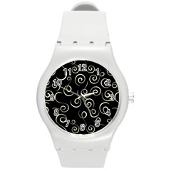 Pattern Round Plastic Sport Watch (M)