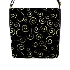 Pattern Flap Messenger Bag (L) 