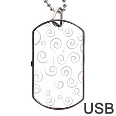 Pattern Dog Tag Usb Flash (one Side)