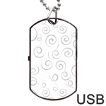 Pattern Dog Tag USB Flash (One Side) Front