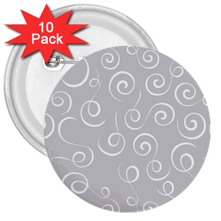 Pattern 3  Buttons (10 pack) 