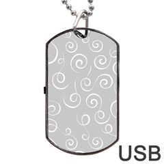 Pattern Dog Tag Usb Flash (one Side) by ValentinaDesign