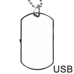 Pattern Dog Tag Usb Flash (one Side) by ValentinaDesign