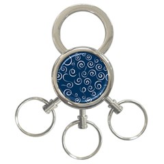 Pattern 3-ring Key Chains by ValentinaDesign