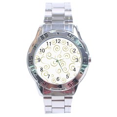 Pattern Stainless Steel Analogue Watch