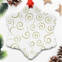 Pattern Snowflake Ornament (two Sides) by ValentinaDesign