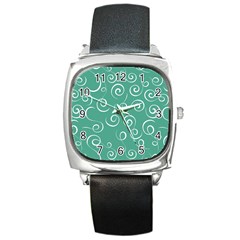 Pattern Square Metal Watch by ValentinaDesign