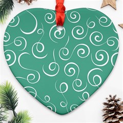 Pattern Heart Ornament (two Sides) by ValentinaDesign