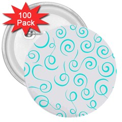 Pattern 3  Buttons (100 Pack) 