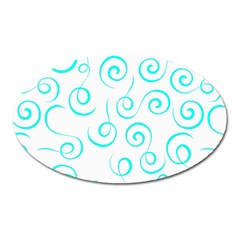 Pattern Oval Magnet by ValentinaDesign