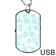 Pattern Dog Tag Usb Flash (one Side) by ValentinaDesign