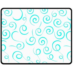 Pattern Double Sided Fleece Blanket (medium)  by ValentinaDesign