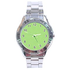 Pattern Stainless Steel Analogue Watch