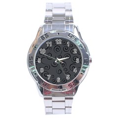 Pattern Stainless Steel Analogue Watch