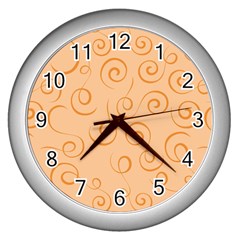 Pattern Wall Clocks (silver) 