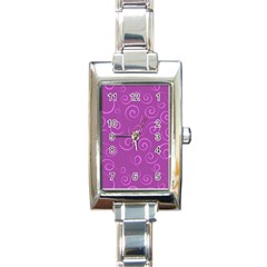 Pattern Rectangle Italian Charm Watch by ValentinaDesign